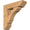 Ekena Millwork Olympic Slat Smooth Bracket w/ Offset Brace, Western Red Cedar, 7 1/2"W x 28"D x 28"H BKT0806X28X28OLY06SWR - alternate 1